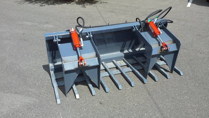 72 Double Grappler Bucket (Skid Steer Attachment)