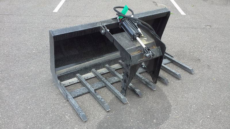 60 Single Grappler Bucket (Skid Steer Attachment)
