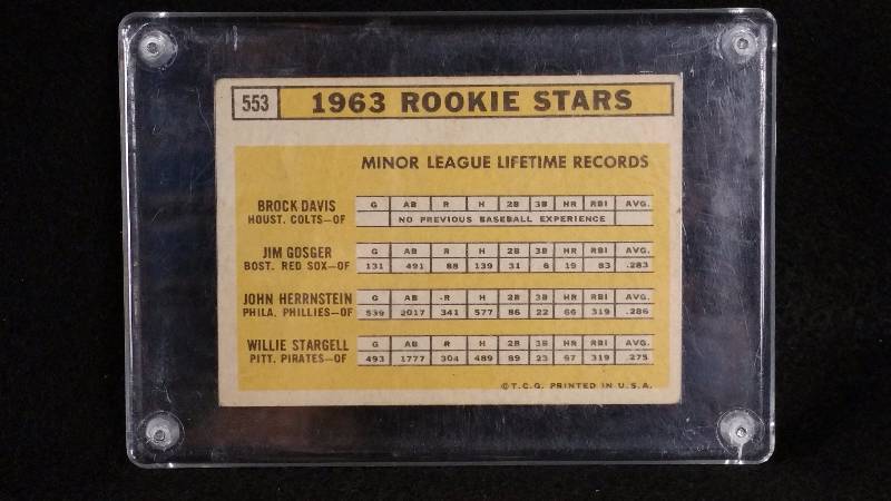 1963 Topps Willie Stargell Rookie Card