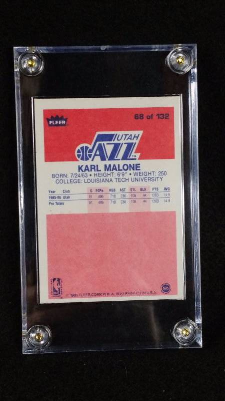 1986 Fleer Karl Malone Rookie Card