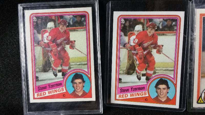(2) Steve Yzerman Topps Rookie Cards, Mario Lemieux Cards
