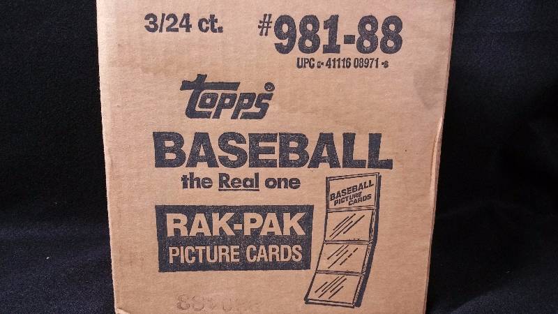 1988 Sealed Topps Rak-Pak Case