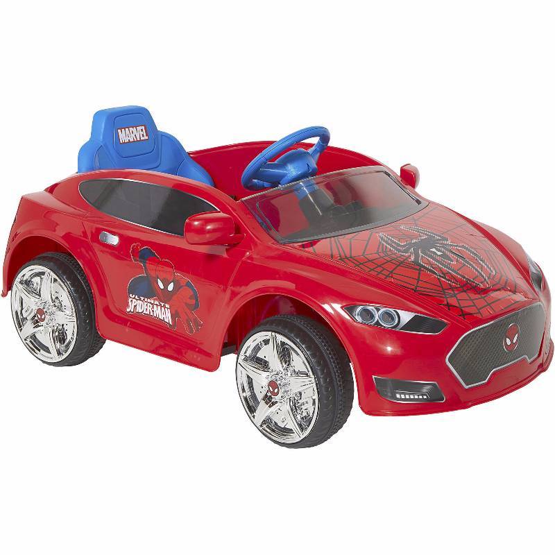 lot 33 image: Spider-Man 6V Speed Electric Battery-Powered Coupe Ride-On - Battery and Charger Included - Fully Assembled