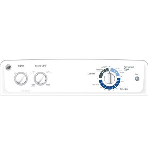 lot 20 image: Brand New - GE GTDP180EDWW Front-Loading Electric Dryer - White Color
