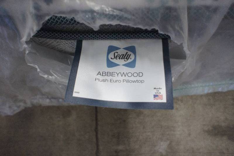 Sealy abbeywood plush sales euro pillowtop