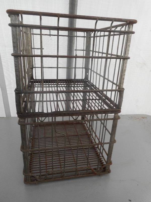 lot 4 image: 2 FAIR MONT DAIRY MILK CRATES