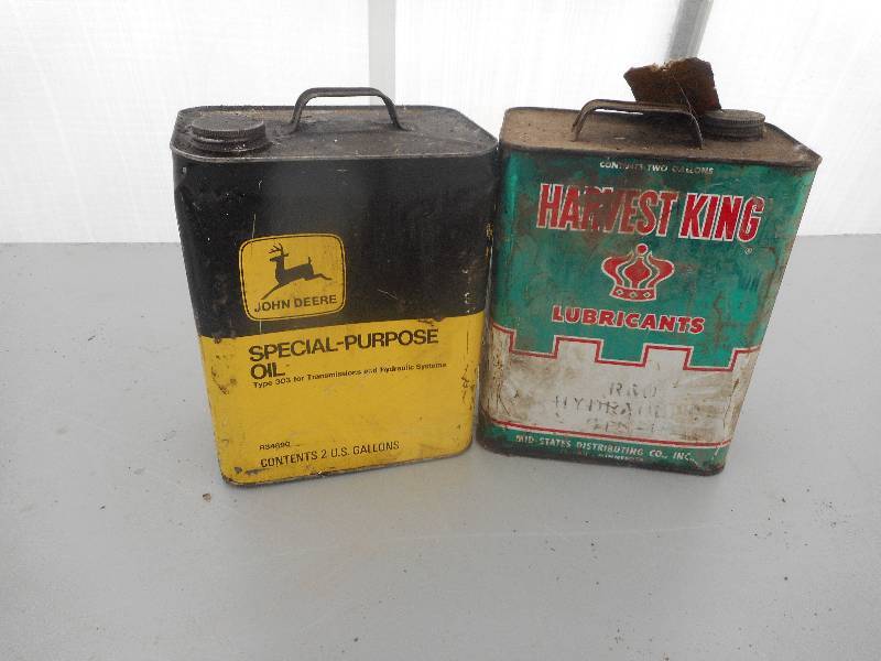 lot 11 image: 2 VINTAGE OIL CANS