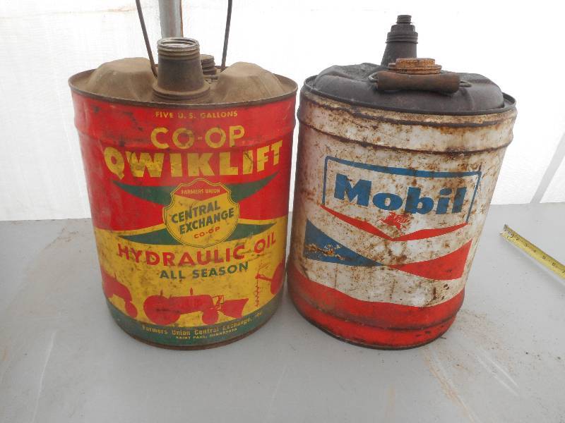 lot 14 image: 2 VINTAGE STEERL CANS