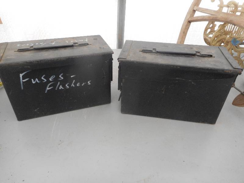 lot 41 image: 2 VINTAGE AMMO BOXES