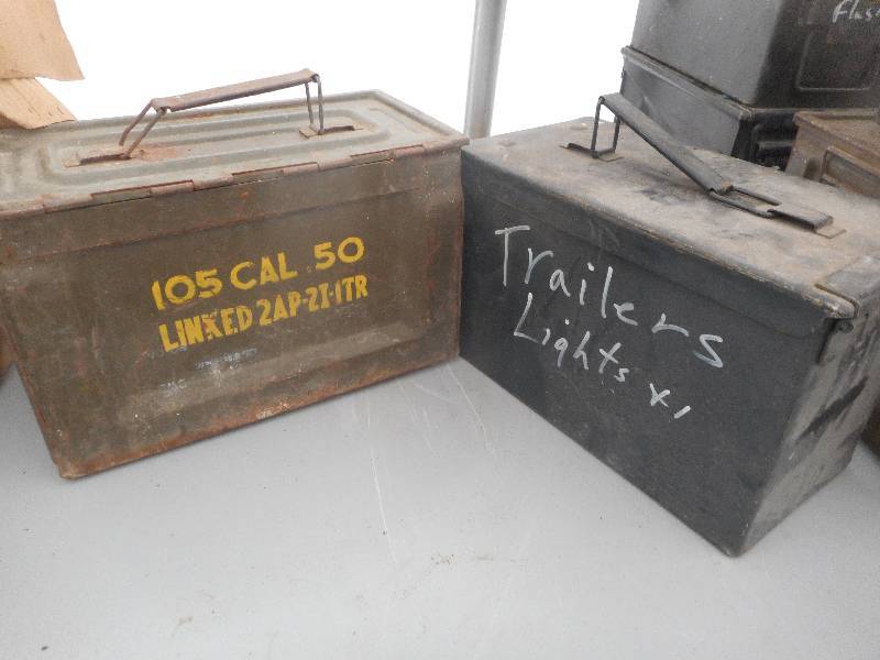 lot 43 image: 2 VINTAGE AMMO BOXES
