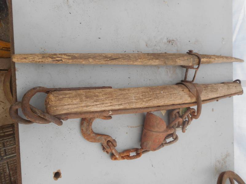 lot 77 image: 2 ANTIQUE HORSE EVENERS