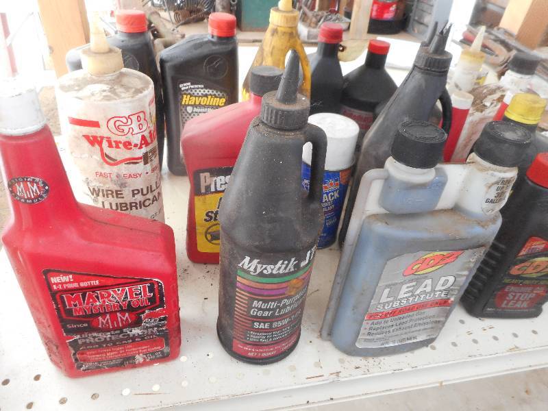 lot 120 image: MULTIPLE JUGS OF OIL