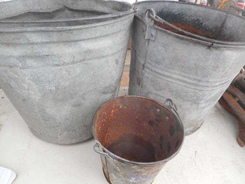 lot 159 image: 3 ANTIQUE PALES