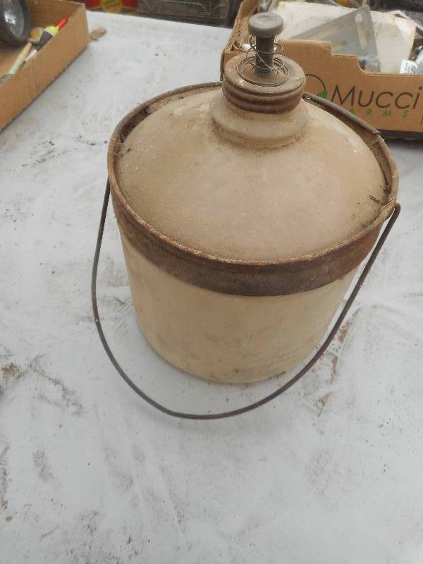 lot 213 image: ANTIQUE GLASS JUG