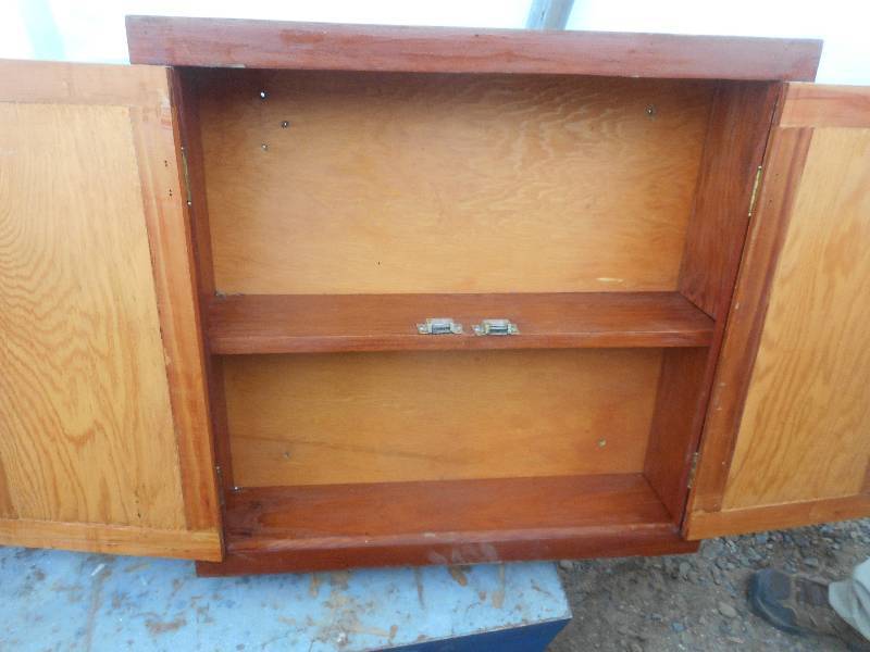 lot 241 image: VINTAGE DOUBLE DOOR MED CABNET