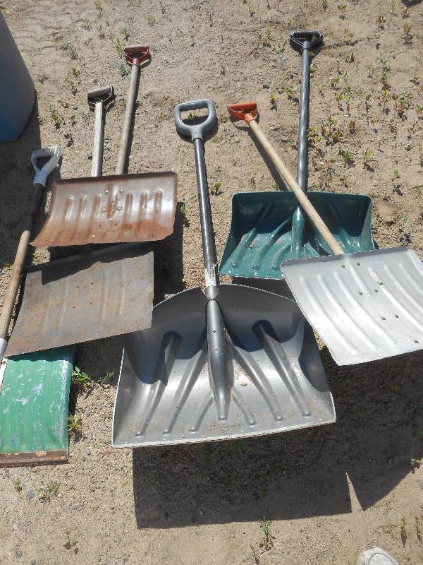 lot 246 image: 6 SNOW SHOVELS