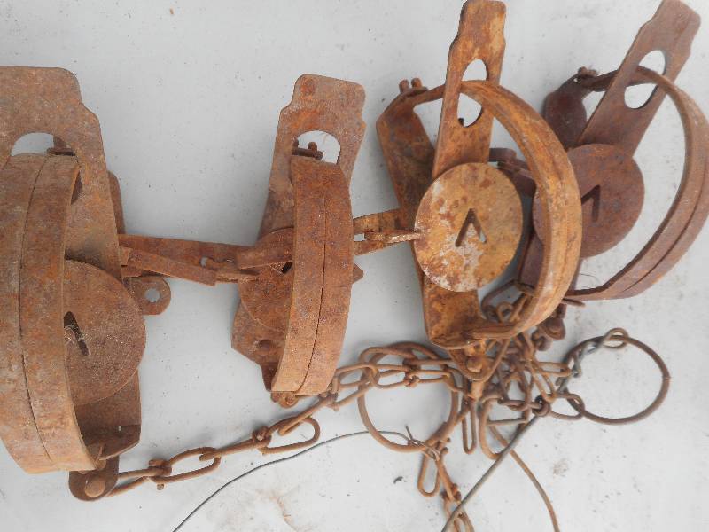 lot 269 image: 4 ANTIQUE TRAPS