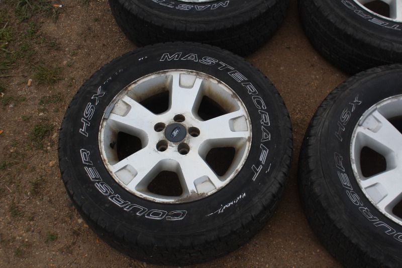 Set of 4 Aluminum Wheels and Tires - Ford Explorer