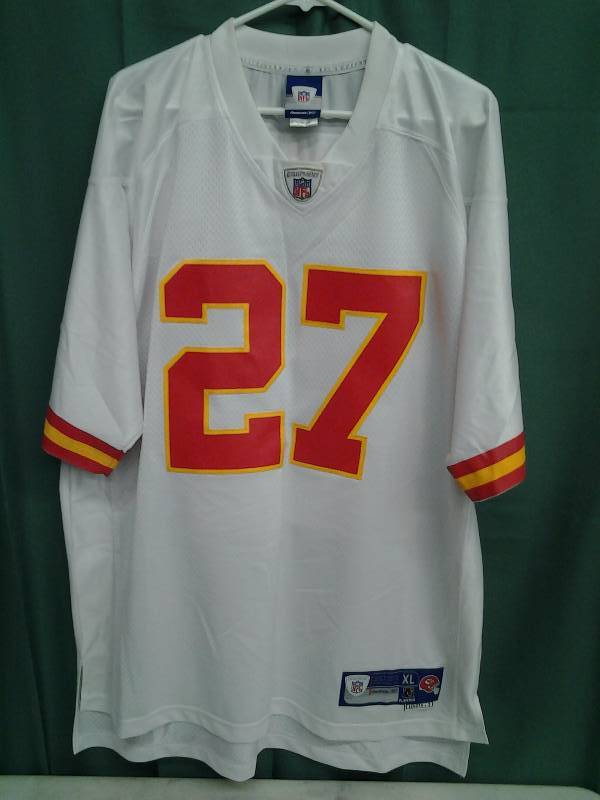 lot 15 image: Kansas City Chiefs NFL Equipment #27 L. Johnson Size XL Long