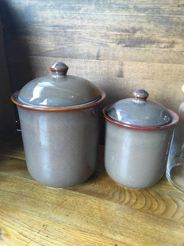 lot 45 image: LOT OF GLASS CANISTERS (5)