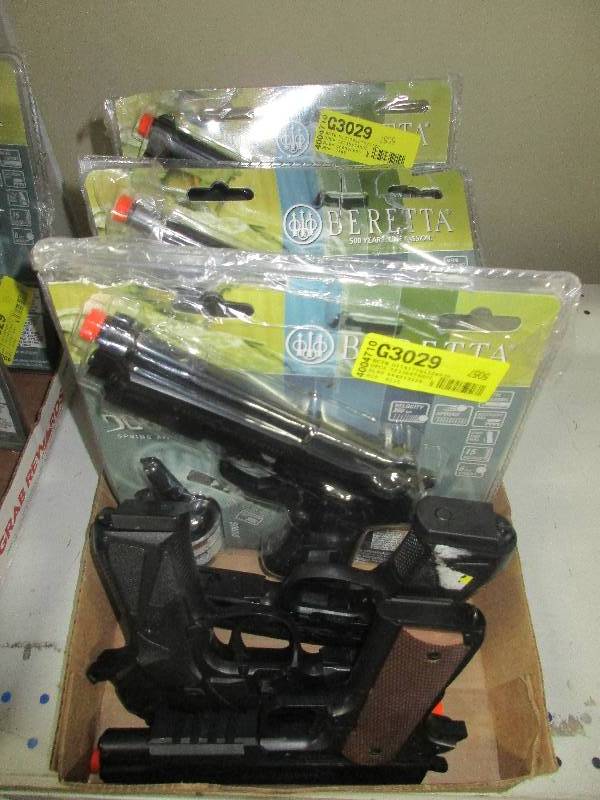 6 air soft pistols