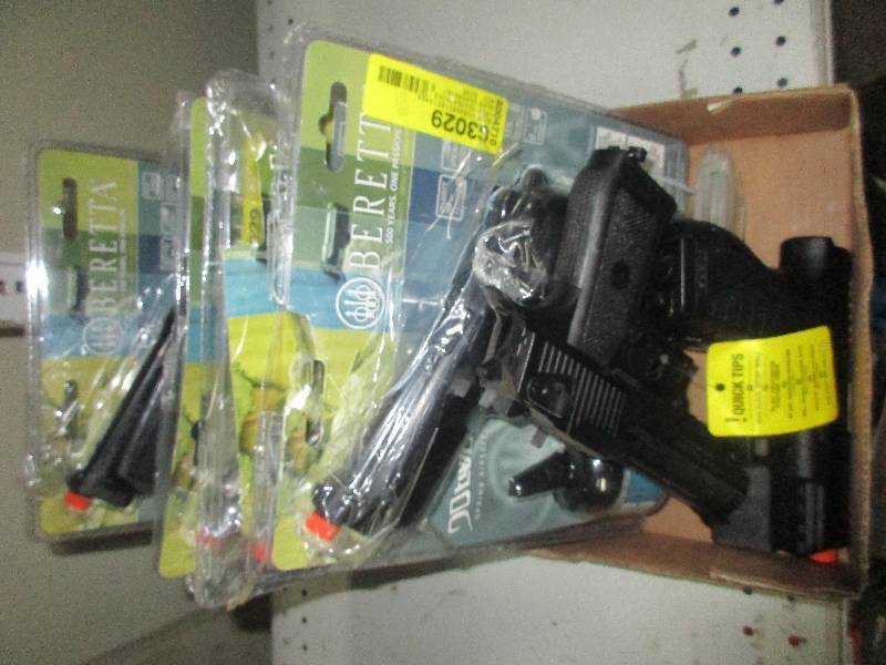 6 air soft pistols