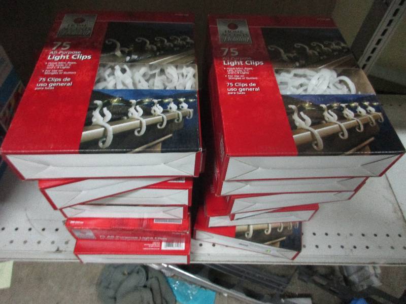 12 cases all purpose light clips - 75 in each case