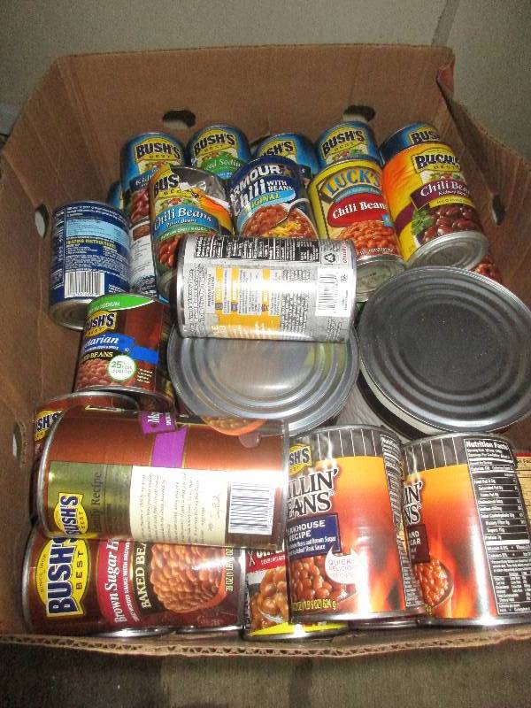 canned beans lot - 35cans