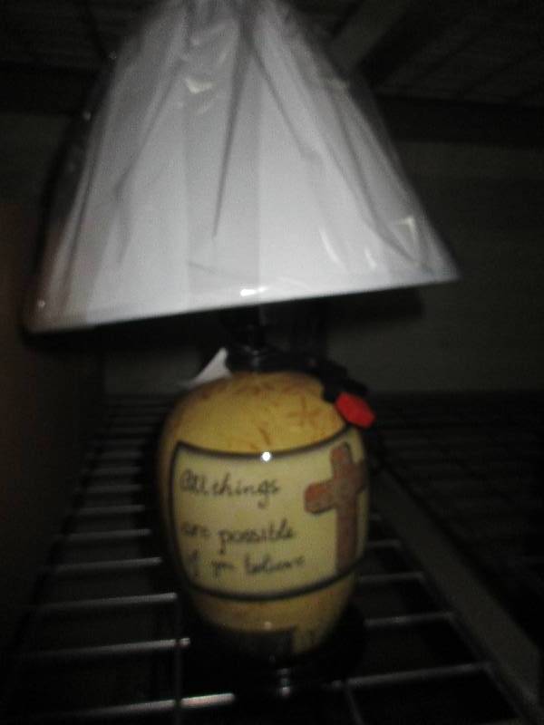 4 lamps and shades - new