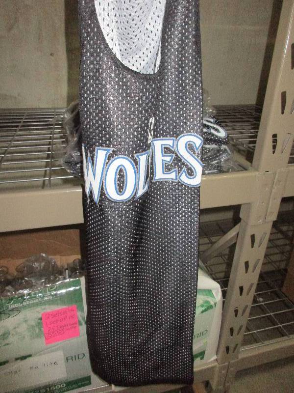 6 - small 6 medium MN Timber wolves jerseys