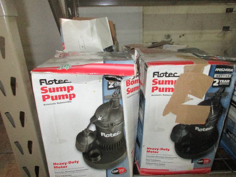 4 flotec FPOS2400A sump pumps