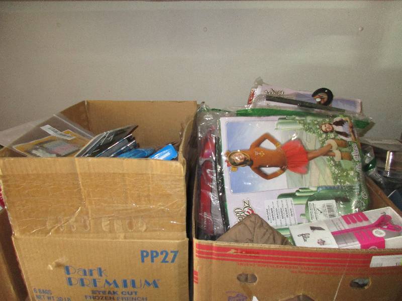 2 boxes misc kid stuff - grab box