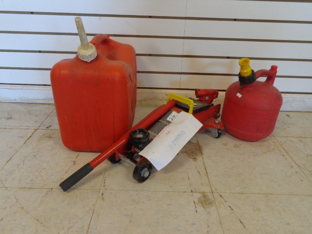 Hydraulic Jack and Gas Cans