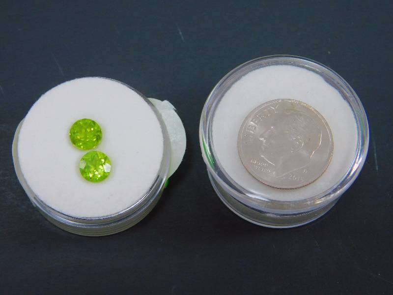 2.0 ct Pair of Peridot Gemstone