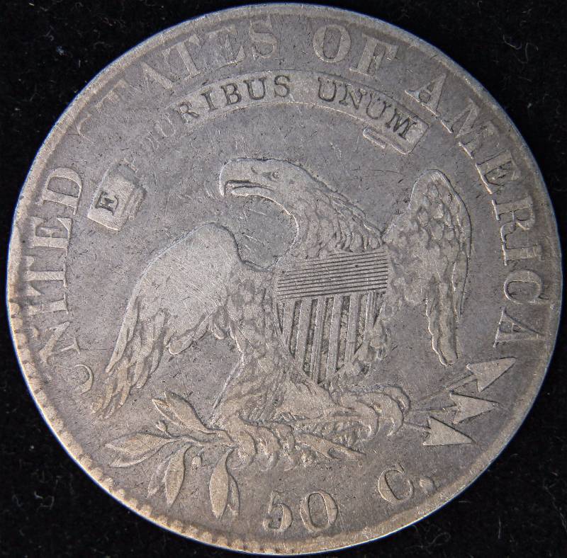 1819 BUST HALF DOLLAR FINE DETAILS SCRATCH AT DATE