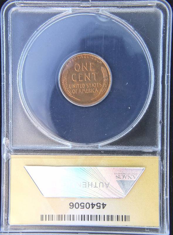 1935-S WHEAT CENT MS63 RED ANACS