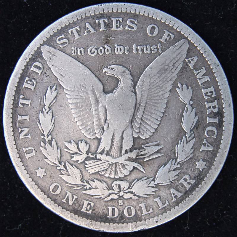 1881-S MORGAN SILVER DOLLAR FINE