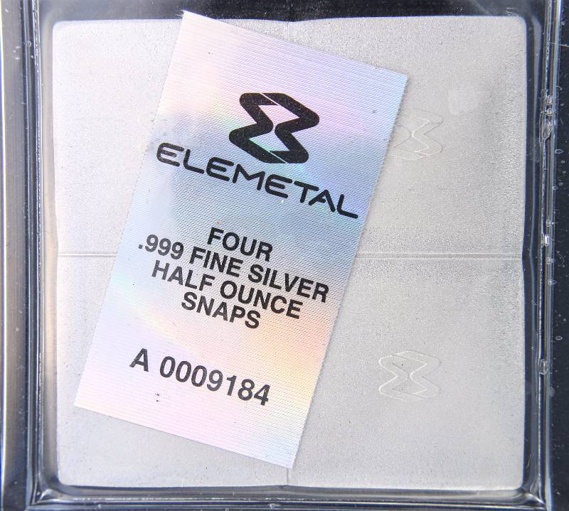 2 TROY OZ .999 FINE SILVER SNAP BULLION (4 X 12 OZ) SEALED