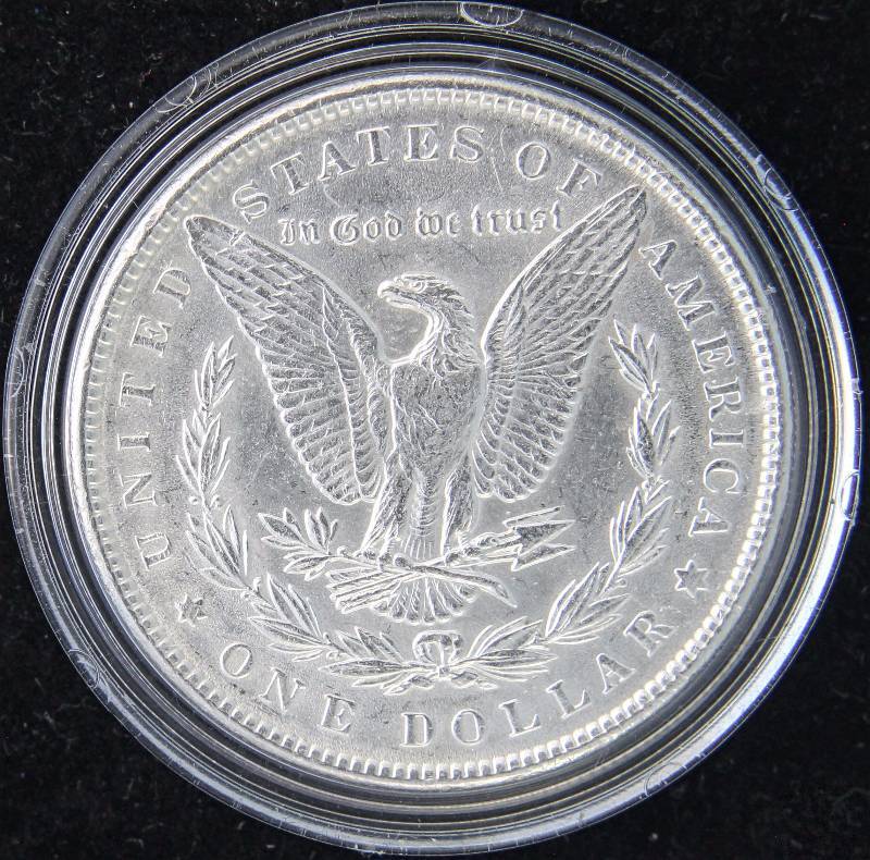 1889 MORGAN SILVER DOLLAR UNC IN AIRTITE HOLDER