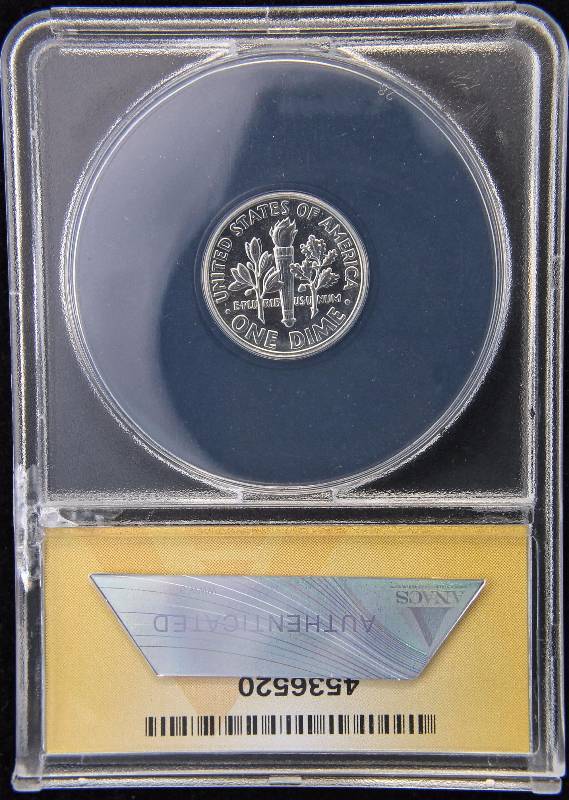 1963 PROOF ROOSEVELT SILVER DIME PF66 ANACS