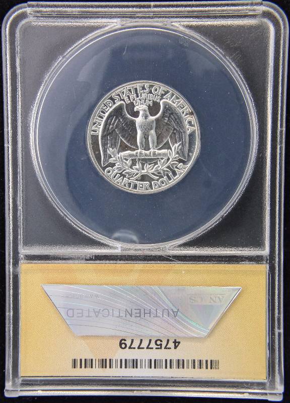 1959 PROOF WASHINGTON SILVER QUARTER PF66 ANACS