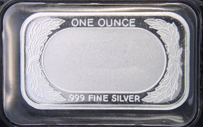1 TROY OZ. .999 FINE SILVER BAR FLAG DESIGN SEALED