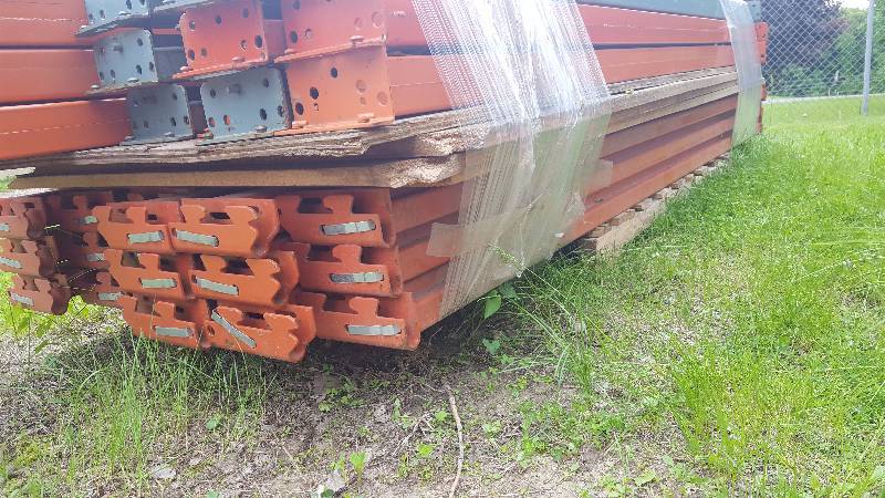 Lot of (18) 8 Foot Pallet Racking Crossbeams