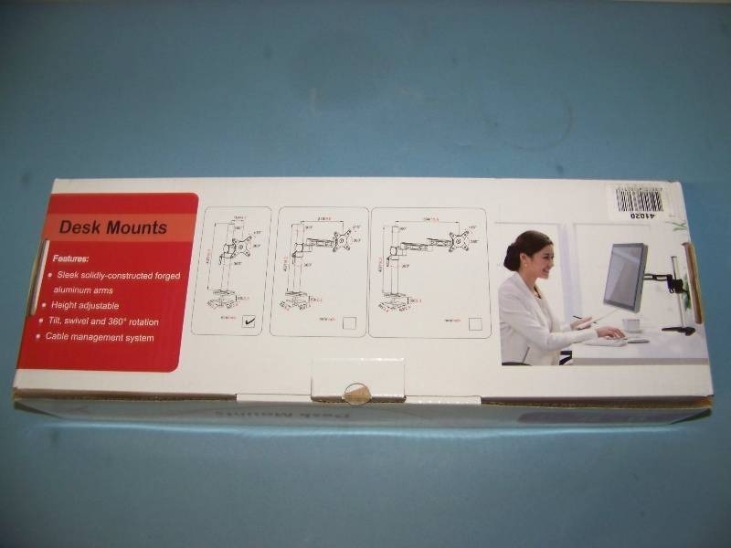 lot 128 image: XtremePro, 13-27, PC  Computer  Flat Panel Monitor, Desk Mount - NEW in Original Box
