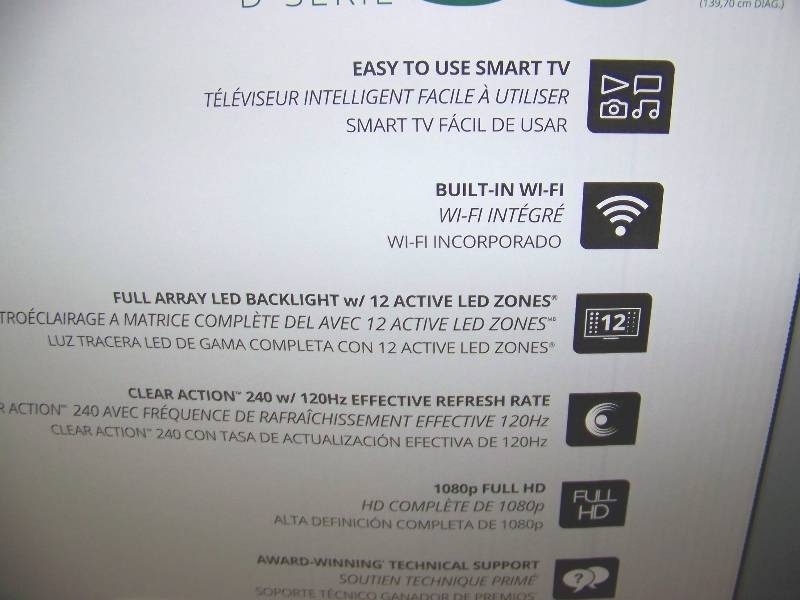 lot 1 image: 55, Vizio, SMART TV, 1080p (Full HD), LED Television - NEW IN BOX