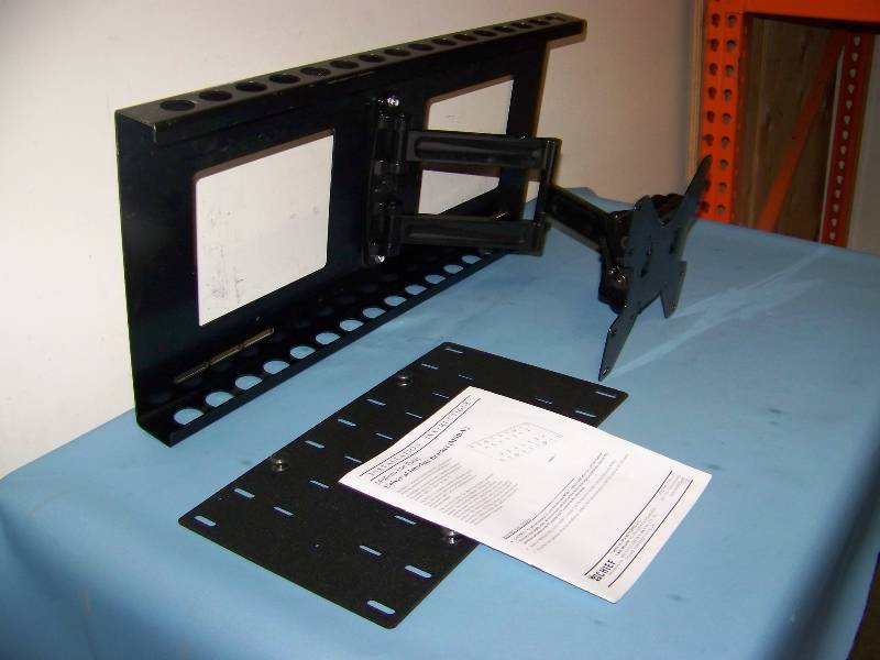 lot 124 image: Heavy-Duty, Articulating, Swing Arm, Flat Panel (LCDLEDPlasma), Wall Mount with Universal Interface Bracket  Adapter Plate