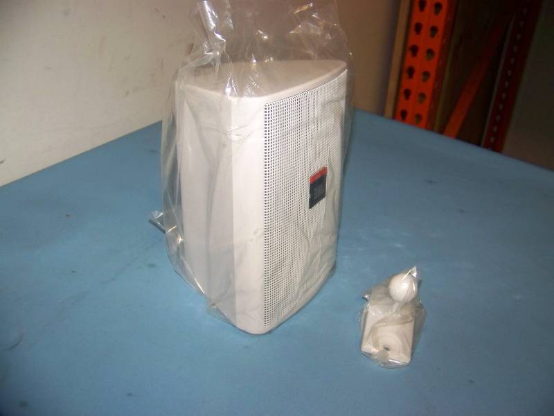 lot 55 image: (1) JBL, Control Contractor Series, Two-Way, Indoor  Outdoor, Speaker with InvisiBall Mounting Bracket in Original Box