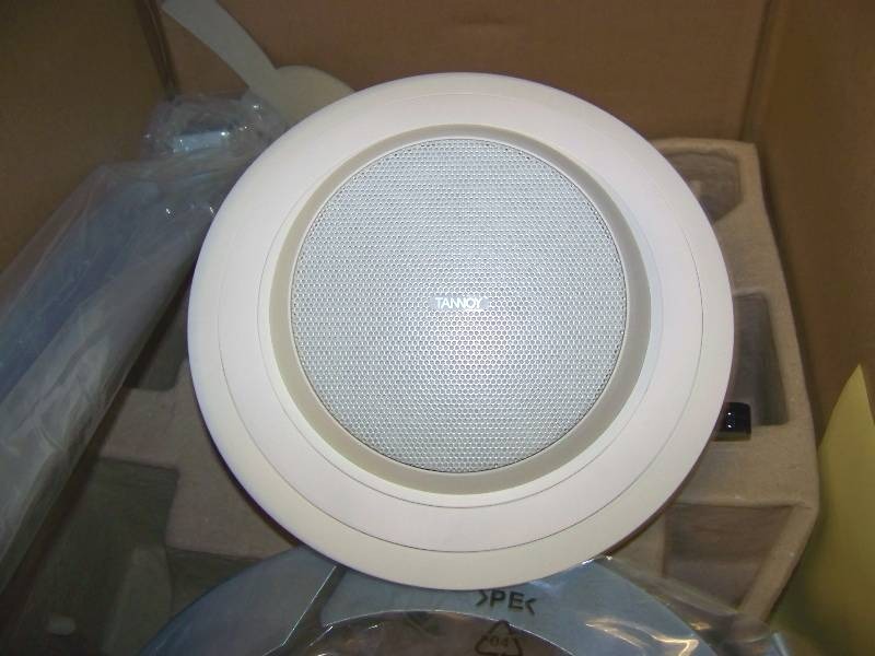 lot 59 image: (1) Tannoy, CMS 603ICT PI, In-Ceiling Speaker and (1) Tannoy, CMS 403 DCe, In Ceiling Speaker with Grilles and Ceiling Tile Brackets