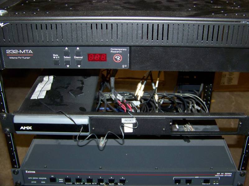 lot 112 image: Middle Atlantic, Audio  Video (AV), Equipment  Component Rack with various Components included