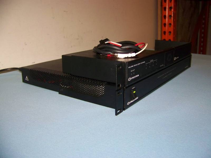 lot 40 image: Crestron, Professional, 3-Channel, Multimedia, Audio Amplifier  Amp and Volume Equalizer Control